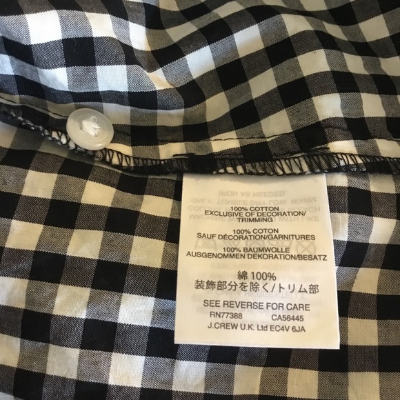 Madewell Smocked Gingham Top with tassel sash - Picture 7 of 8